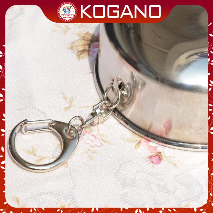 Ly Uống Nước Gấp Gọn KOGANO Chất Liệu Cốc Inox Có Nắp Đi Du Lịch, Dã Ngoại Đa Năng HG-001179