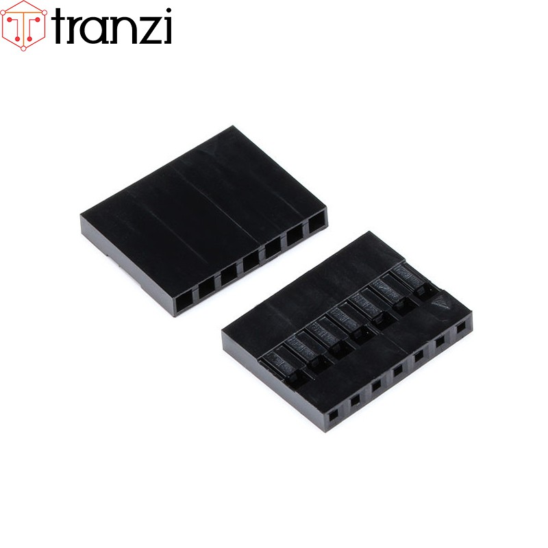 Vỏ header 2.54mm dupont 7P 13,95mm đen - túi 50 cái