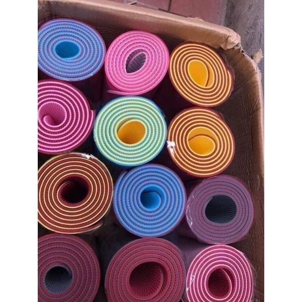 Thảm tập yoga 2 lớp dày dặn