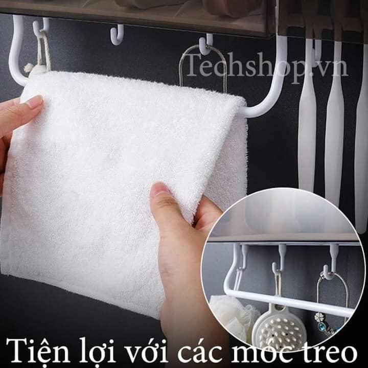 Xả kho freeship♥KỆ NHÀ TẮM ĐA NĂNG 6IN1: Giá treo khăn, nhả kem đánh răng tự động, đựng sữa tắm dầu gội ...