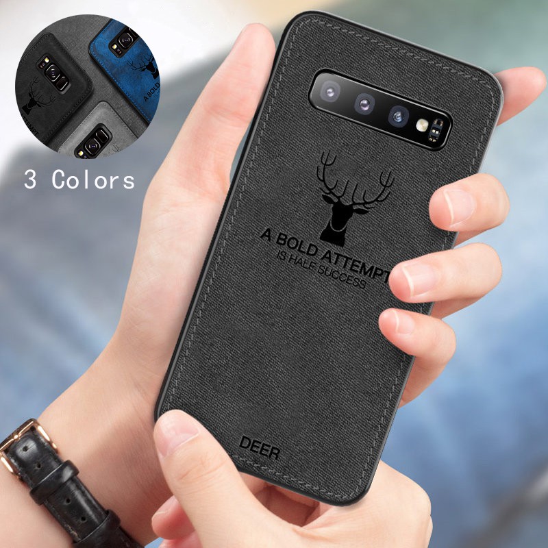 Casing Samsung S10/ S9/ S8 Plus/ S10E/ S7 Edge/ Note 8/ Note 9/ Note 10 Plus Deer Phone Case Silicone Cover