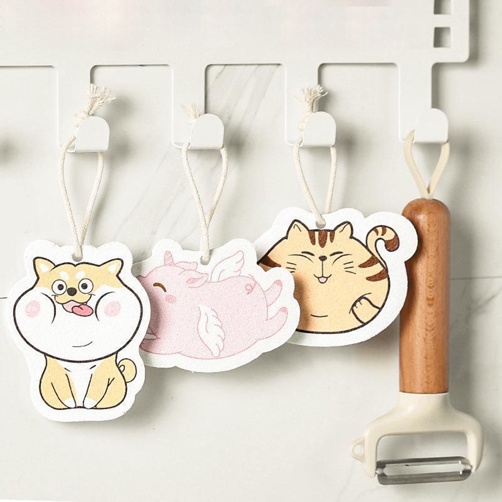 Miếng Bọt Biển Rửa Chén Bằng Bột Gỗ Tiện Dụng Cho Nhà Bếp