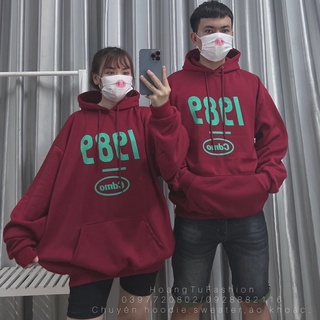 áo hoodie nỉ bông Nam Nữ màu đỏ M592 [Hình thật 100%]