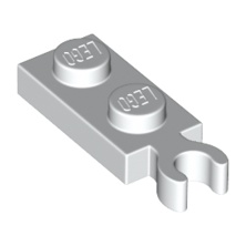 Gạch Lẻ Hàng Mới Tấm, được sửa đổi 1 x 2 với Clip on End (Tay cầm dọc)