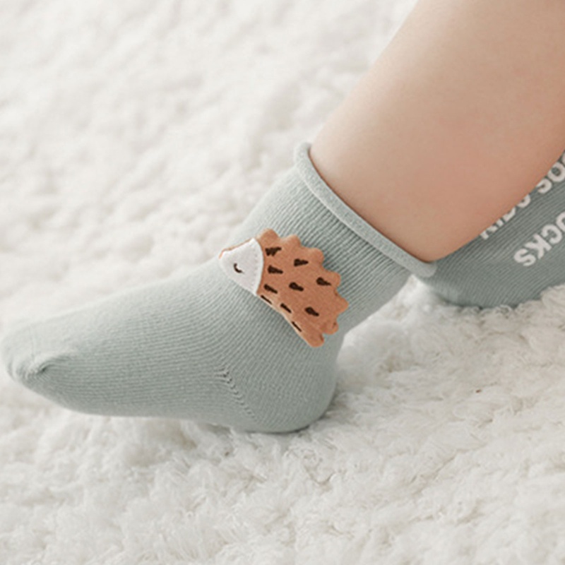 Vớ Cotton 3D Chống Trượt Có Tay Cầm Silicone Cho Búp Bê Sơ Sinh