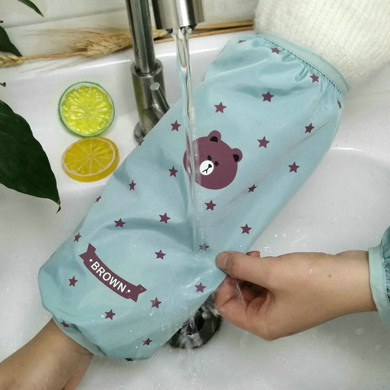 Găng tay dạng tay áo chống thấm nước chống bám dầu tiện dụng khi làm bếp