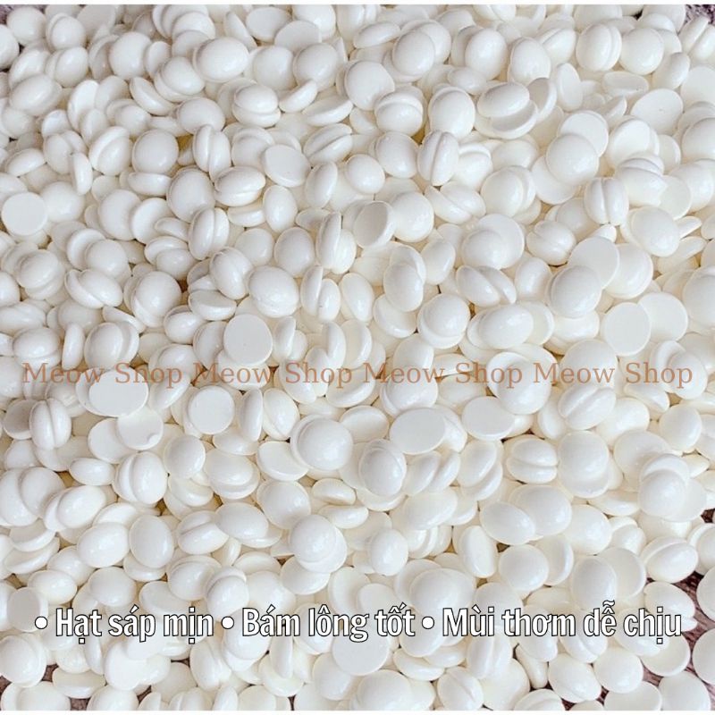 Sáp wax lông nóng Hard wax beans dừa coconut siêu bám lông, an toàn cho da 50g/100g