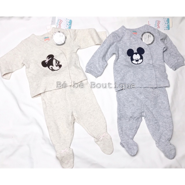 Bộ nỉ mỏng sơ sinh Disney