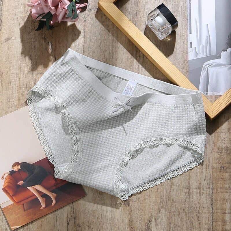 Quần chip kháng khuẩn nhật kẻ caro kèm hình thật
