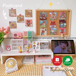 Bộ 6 và 9 Postcard Tranh Trang Trí Tường Janor Kiểu Hàn
