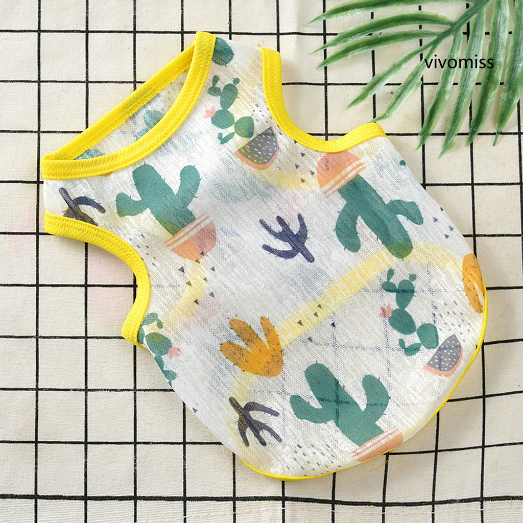 Áo thun lưới cổ tròn chống nắng cho thú cưng