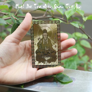 Thẻ Phật Nam Mô Quan Thế Âm Bồ Tát - bình an - Đặt bóp, ví, ốp điện thoại