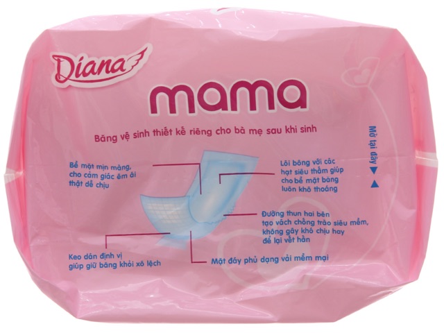 Băng vệ sinh Diana Mama không cánh 12 miếng
