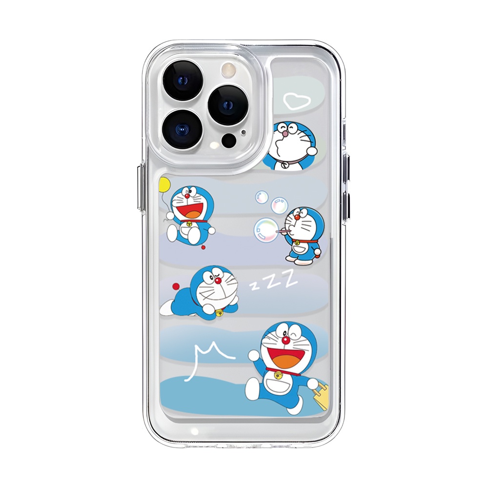 Ốp Điện Thoại Trong Suốt Họa Tiết Hoạt Hình Doremon Cho iphone 14 Pro Max 14 Plus 13 11 12 7Plus X XR XS Max