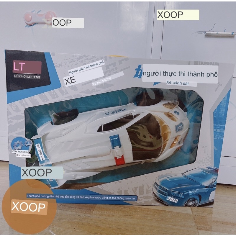 Đồ chơi ! Xe ô tô cảnh sát hộp 45cm cho bé