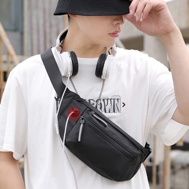 [Mã 2611THTRANG100K hoàn 10% xu đơn 99K] Túi Đeo Chéo Nam Khóa Phản Quang Phong Cách Streetwear Kháng Nước TC98 | BigBuy360 - bigbuy360.vn