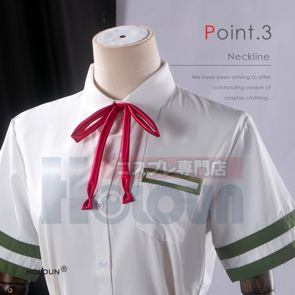 HOLOUN Anime Cosplay Bộ Đồng Phục Học Sinh Iwato Anime Suzume Mới
