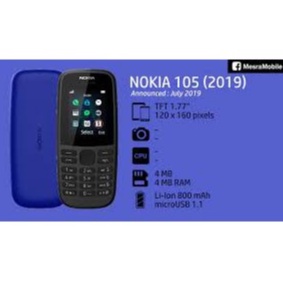 Điện Thoại Nghe Gọi Nokia 105 (2019) 2 Sim - Hàng Mới Chính Hãng Fulbox