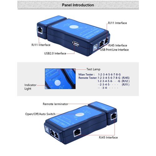 Bộ test mạng đa năng kiểm tra tín hiệu mạng chất lượng cao thông minh M726AT SY168 giá rẻ APELE
