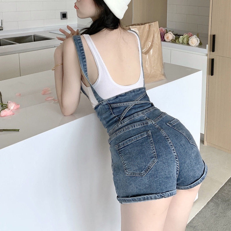 [Hàng Có Sẵn] Quần Short Denim Thể Thao Mỏng Dáng Ôm Lưng Cao Thời Trang Xuân Hè Cho Nữ