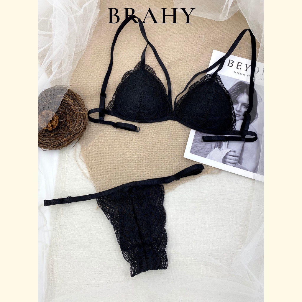 [3 MÀU] Set đồ lót thiết kế vải ren cao cấp sexy BRAHY 066