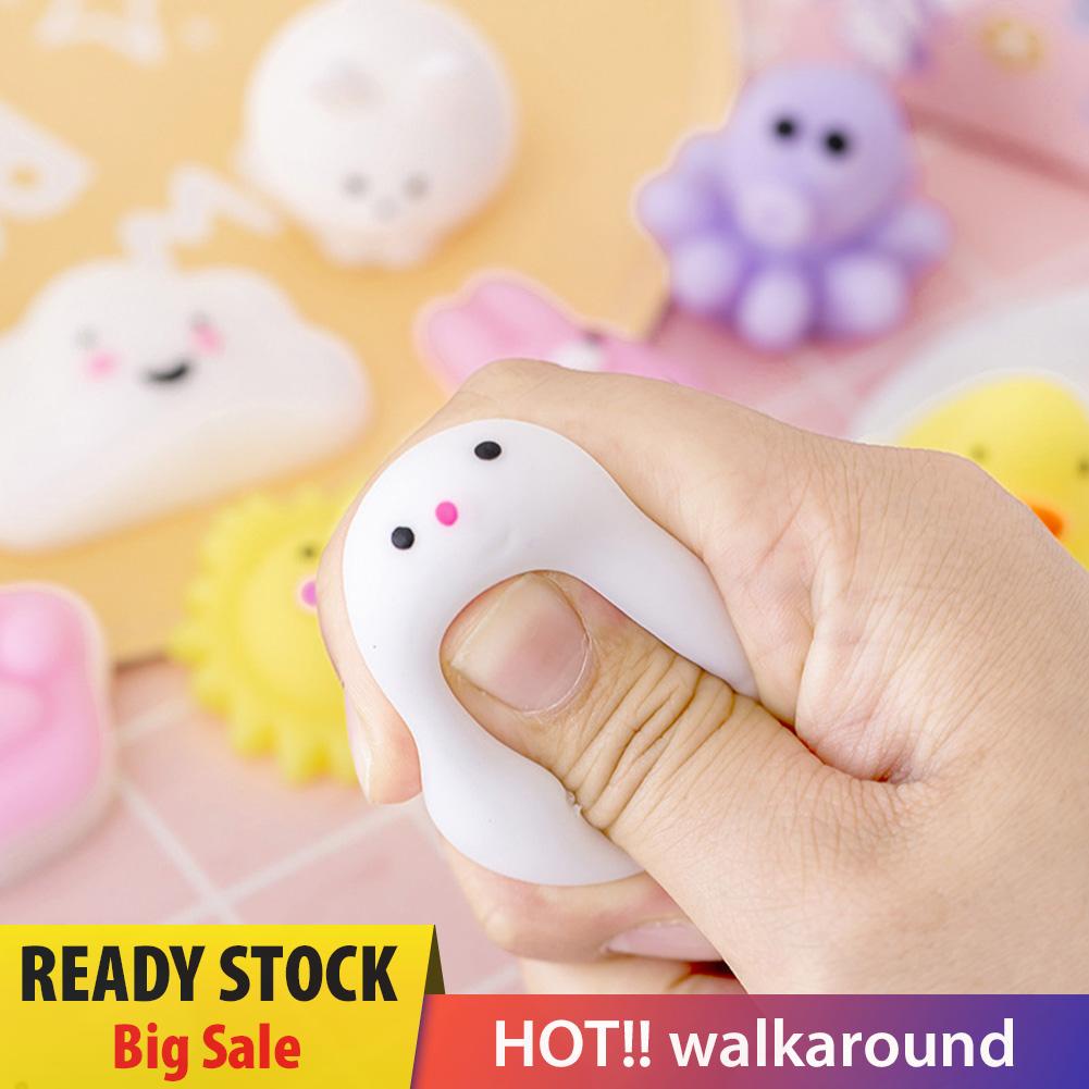 walkaround Cartoon Cute Mochi Animal Mini Squeeze Toys Decompression Stress Relief Toy