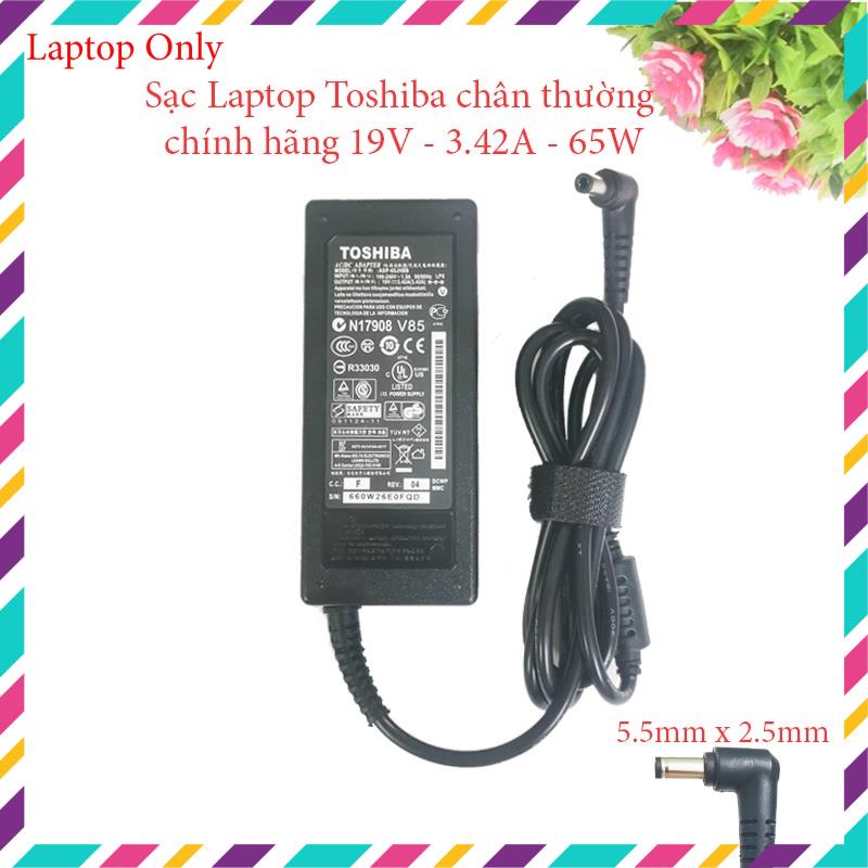 Sạc Laptop Toshiba 19v 3.42a 65W - Adapter laptop Toshiba loại tốt