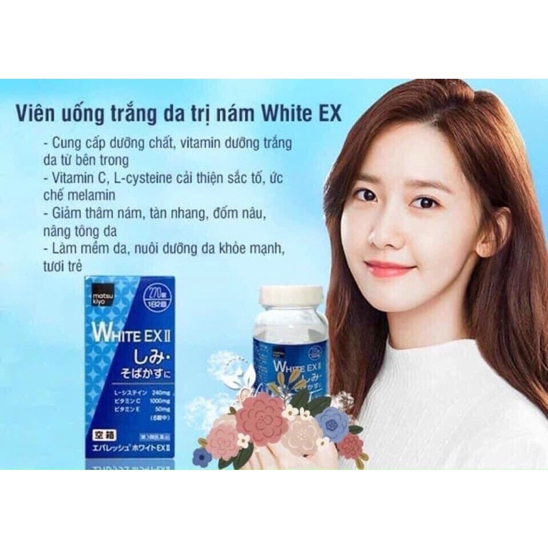 Viên Uống Hỗ Trợ  White Ex Nhật Bản-270 Viên – Hỗ Trợ Trắng Da Hiệu Quả