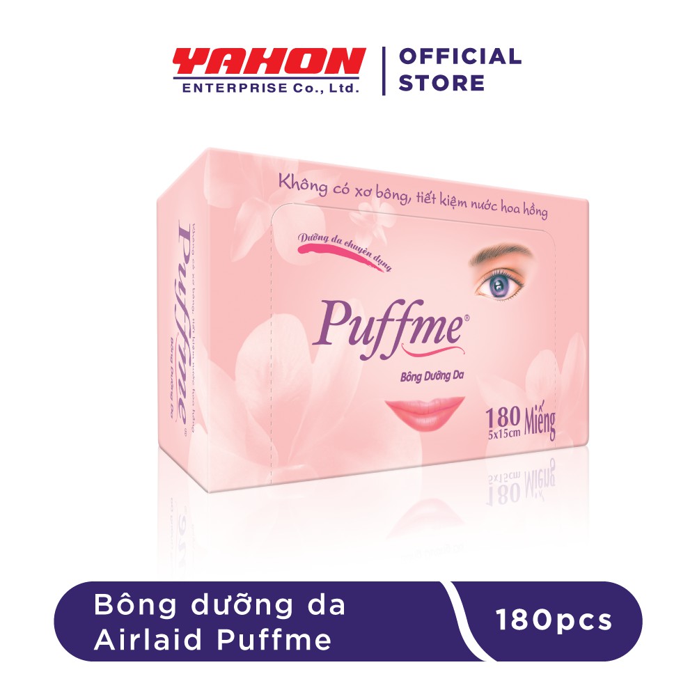 COMBO 3 HỘP BÔNG DƯỠNG DA PUFFME AIRLAID 180 MIẾNG