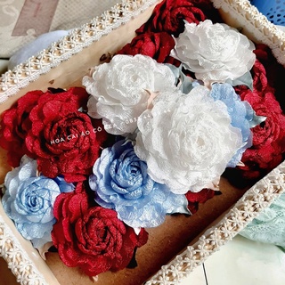 Hoa cài áo handmade cao cấp ghim váy tag áo dài phụ kiện đẹp size 10cm-  CÔ TEA