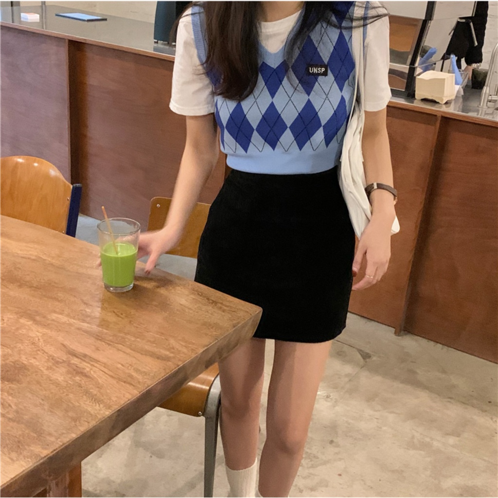 Áo Ghile Croptop Xanh Dương Phong Cách Hàn Quốc (Hàng Quảng Châu) | BigBuy360 - bigbuy360.vn
