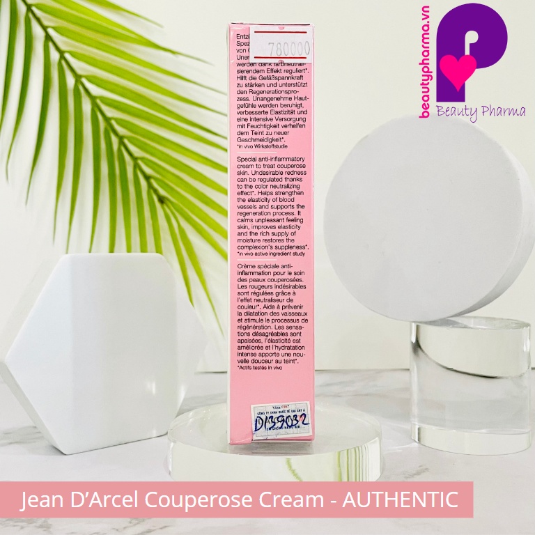 Kem Dưỡng Cho Da Nhạy Cảm, Giảm Đỏ Da Và Giảm Giãn Tĩnh Mạch Jean D'Arcel Couperose Cream 30ml