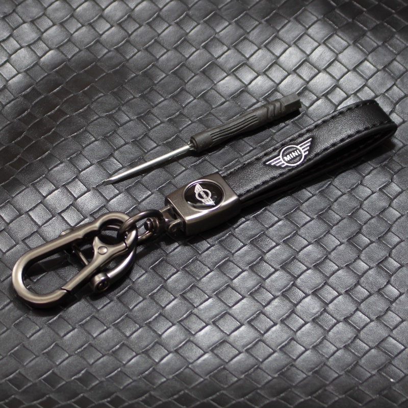1 Móc Khóa Kim Loại Và Da PU Dành Cho Xe Hơi Mini Cooper One S R50 R53 R56 R60 F55 F56 R57