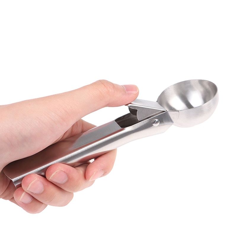 {FCC} Stainless Steel Ice-cream Scoop Cookie Dough Meat Balls Scoop Kitchen Accessory{yancrane3.vn}