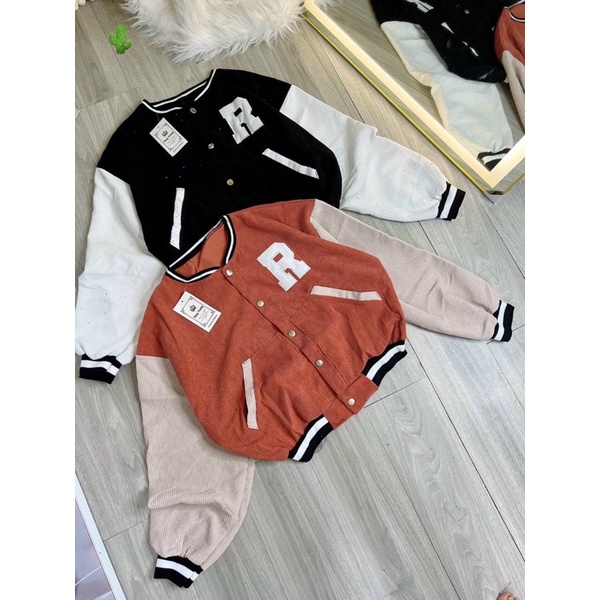 Áo khoác nhung R bombee siêu hot P8877