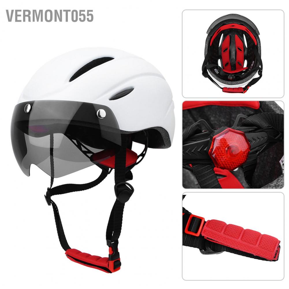 Có thể bán buôn Mũ bảo hiểm xe đạp leo núi có gắn kính che mặt cho các môn thể thao ngoài trời Vermont055 Hàng giao ngay