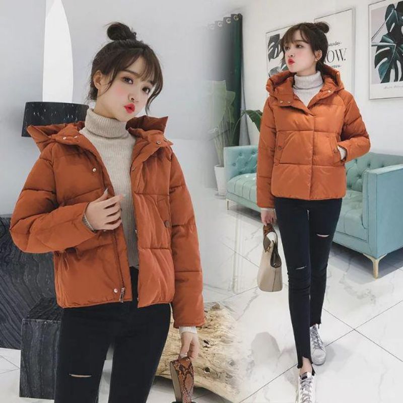 Áo khoác phao túi chéo Ulzzang siêu ấm, siêu nhẹ