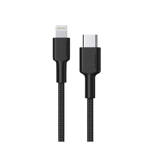 Củ sạc nhanh 20w cho Aukey Pa-B1 Pro + Cáp sạc nhanh type C to Aukey CB-CL3 cho lP7/8/Xs/11/12/13