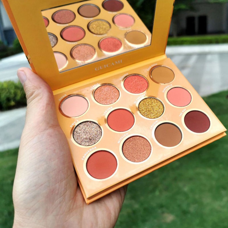 [Hàng mới về] Phấn mắt 12 màu lấp lánh xinh xắn không gây nhòe và chống thấm nước GUICAMI | BigBuy360 - bigbuy360.vn
