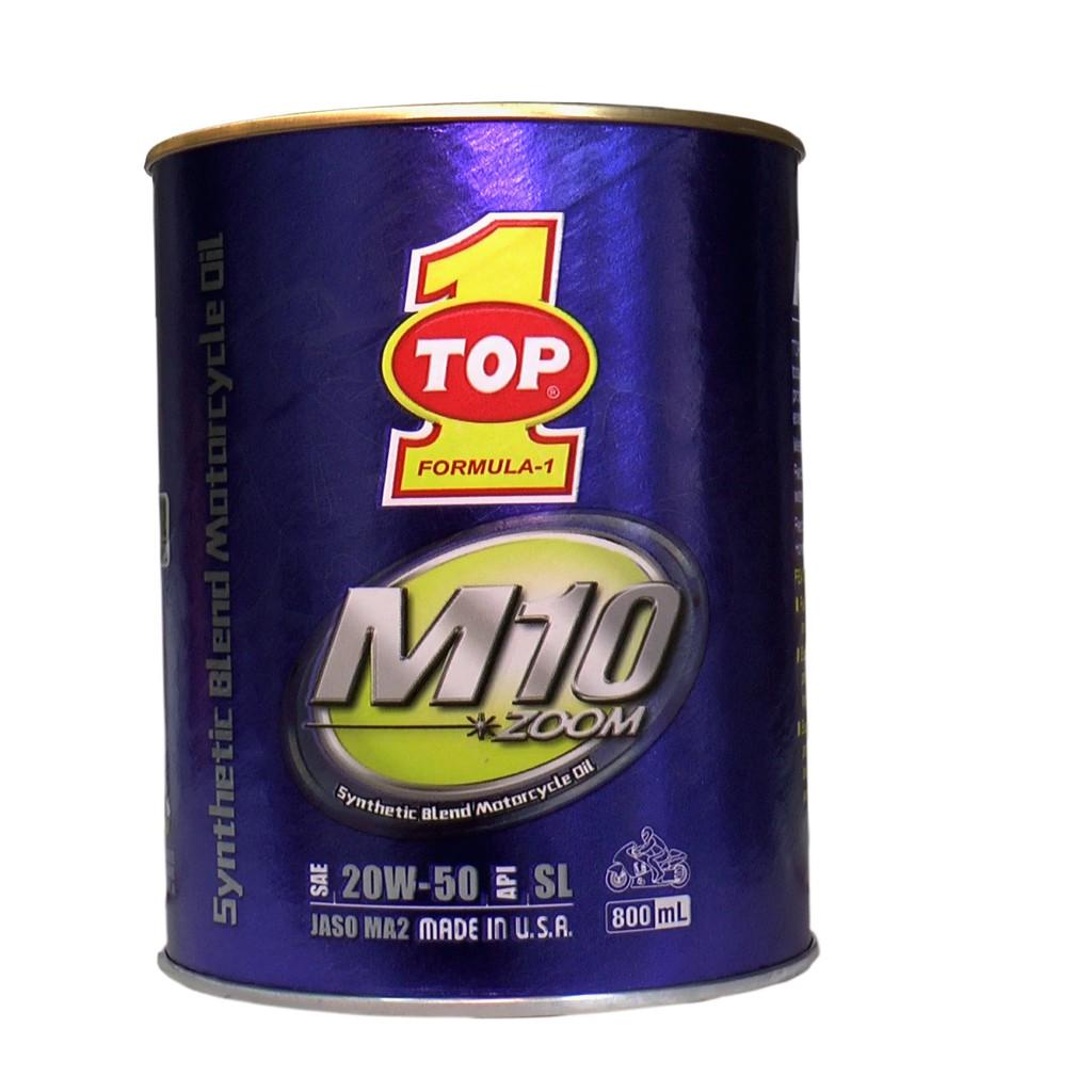 Nhớt xe số Top 1 M10 SAE 20W50 800ml - Mẫu mới Nhập USA