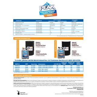Nước làm mát động cơ PEAK DEX-COOL 50/50 PC01