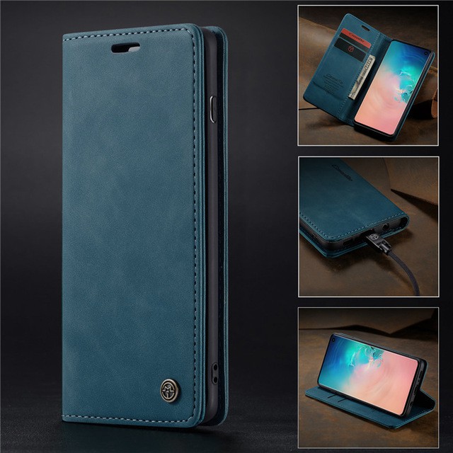 Bao Da Nắp Gập Phong Cách Retro Có Ngăn Đựng Thẻ Cho Samsung Galaxy A90 A80 A70S A70 A30S A50 A50S | BigBuy360 - bigbuy360.vn