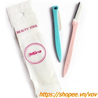 Gói 02 Dao tỉa chân mày Mira Beauty Tool chính hãng