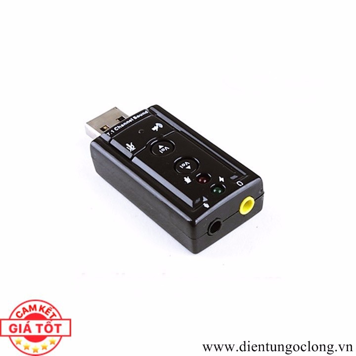 USB Ra Sound 3D 7.1 Đầu Ra Âm Thanh Dùng Cho Máy Tính Và Laptop