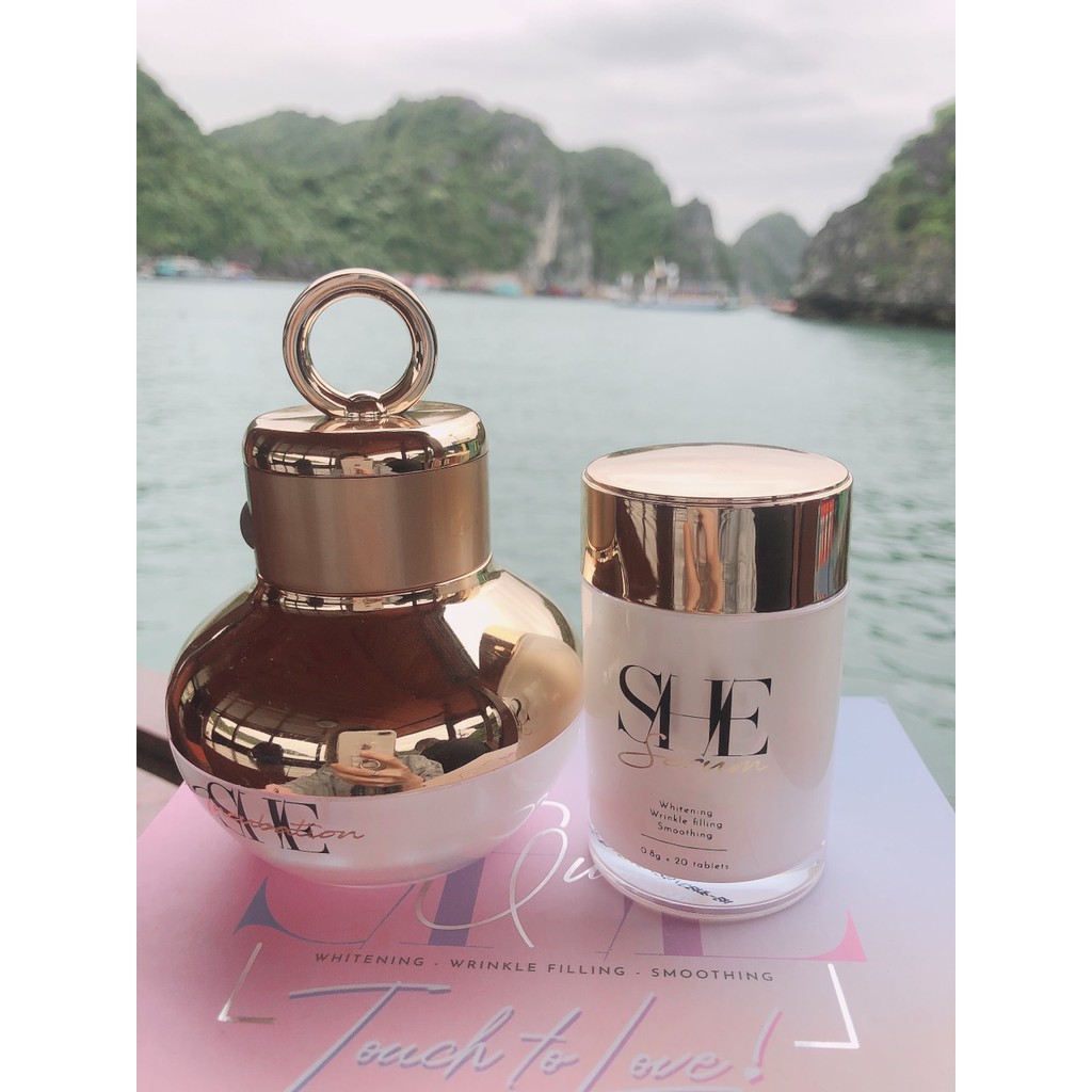 Combo Serum Trắng Da Face She Queen💥CHÍNH HÃNG💥+ Viên căng bóng da + Tặng kèm máy rửa mặt cao cấp 199K | BigBuy360 - bigbuy360.vn