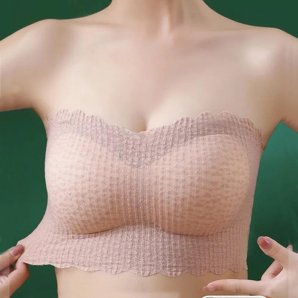 Áo Ngực Không Dây Thoáng Khí Có Mút Nâng Ngực Tàng Hình Chống Trượt Thời Trang Cho Nữ