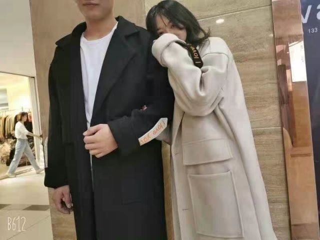 ÁO DẠ NAM NỮ DÁNG DÀI I LUV U ULZZANG HÀN QUỐC CHẤT ĐẸP
