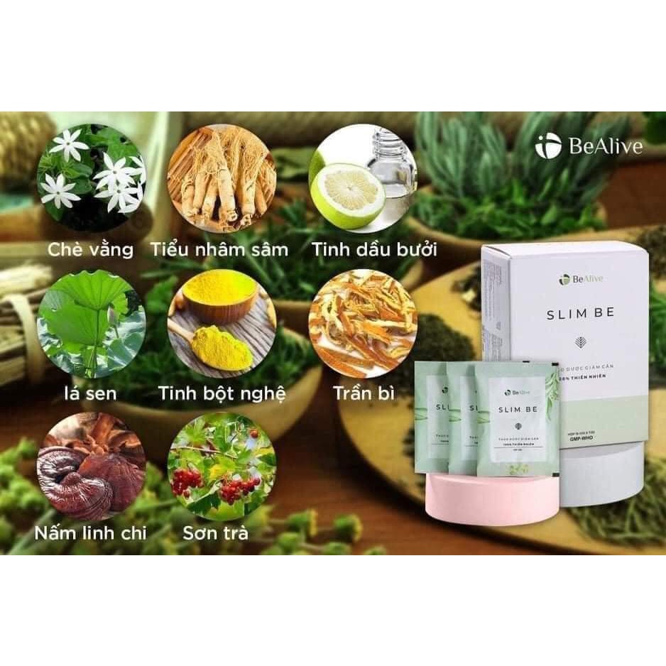 Trà detox giảm cân SLIM BE của BEALIVE
