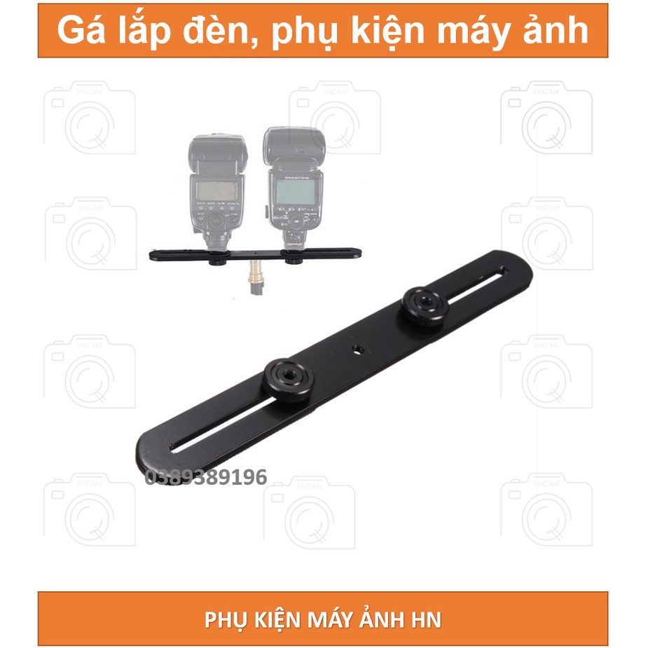 Gá lắp đèn và phụ kiện vào chân máy, lắp đèn quay video