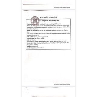 BỘT CẦN TÂY MẬT ONG DATINO